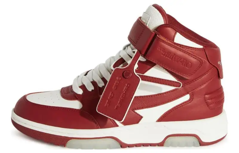 OFF WHITE Out Of Office Ooo Mid White Red Women's