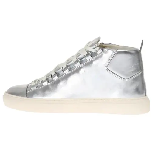 Balenciaga Arena Mid top Skateboard Shoes Men's Silver