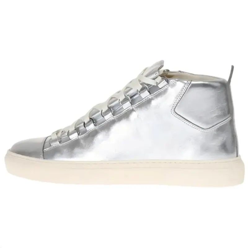 Balenciaga Arena Mid top Skateboard Shoes Men's Silver