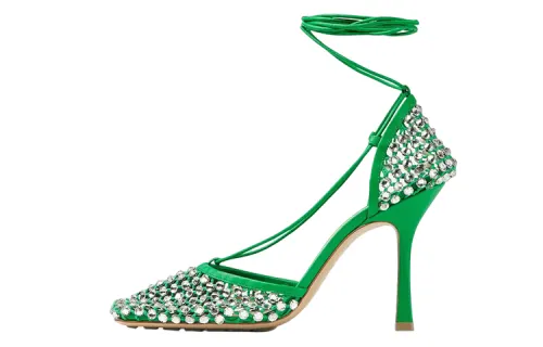 Bottega Veneta Sparkle Stretch Sandals Women's