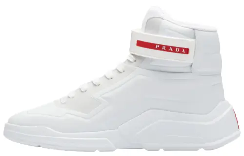 PRADA Polarius High top Casual Shoes Men's White