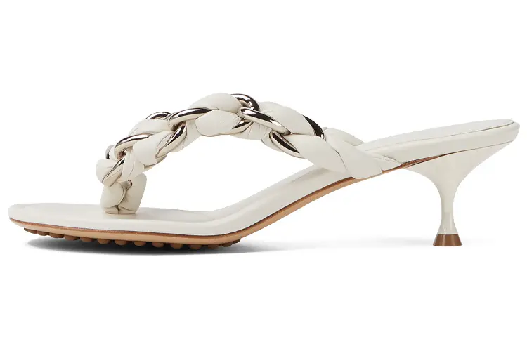 Bottega Veneta Dot Cone Heel High Heels 5.5cm Women's White