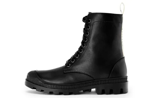 LOEWE Short Combat Boots Women's Black