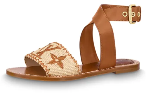 LOUIS VUITTON Sienna One Strap Sandals Women's