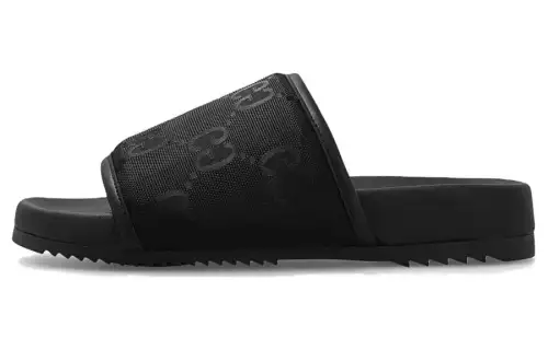 GUCCI Slide Slippers Men's Black