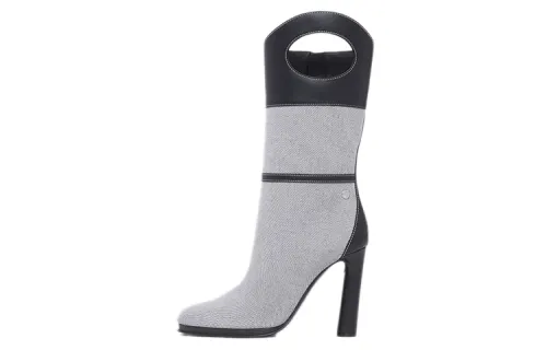 Burberry Stretfield Ankle Boots Women's Black Gray