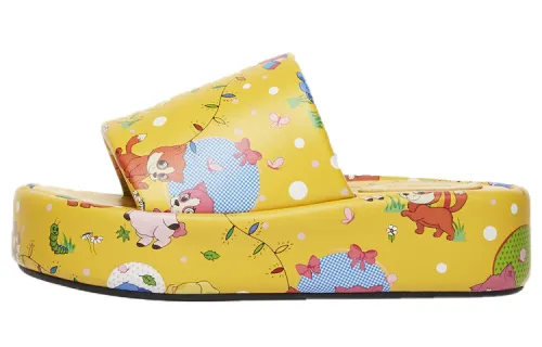 Balenciaga Slide Slippers Women's Yellow
