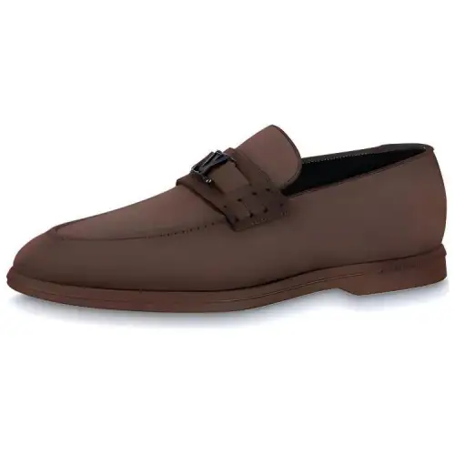 LOUIS VUITTON Estate Loafers Men's Brown