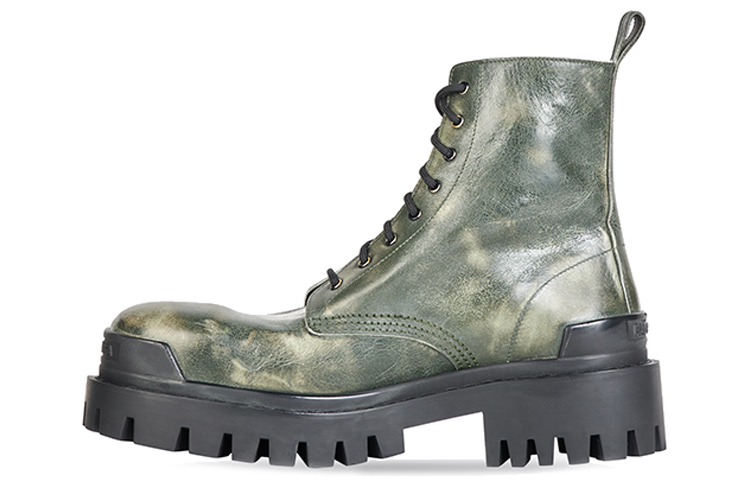 Balenciaga Strike Ankle Boots Men's Dark Green
