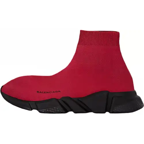Balenciaga Speed Mid top Casual Shoes Men's Red