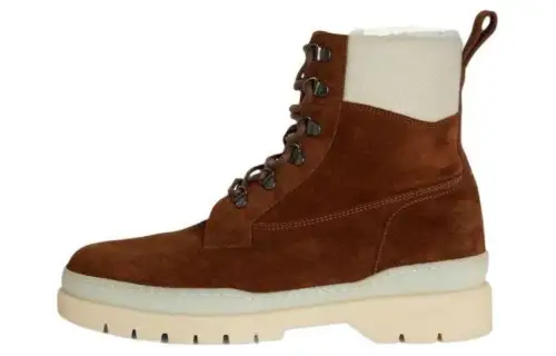 Loro Piana Cow Leather Ankle Boots Men's Brown