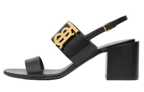 Burberry Monogram Stylish Sandal Women's Black