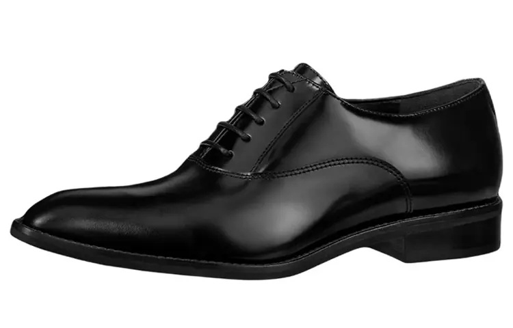 LOUIS VUITTON Suite Cow Leather Dress Shoes Women's Black