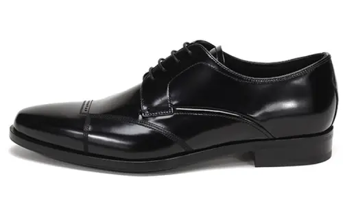 PRADA Dress Shoes Men's Low Top Black