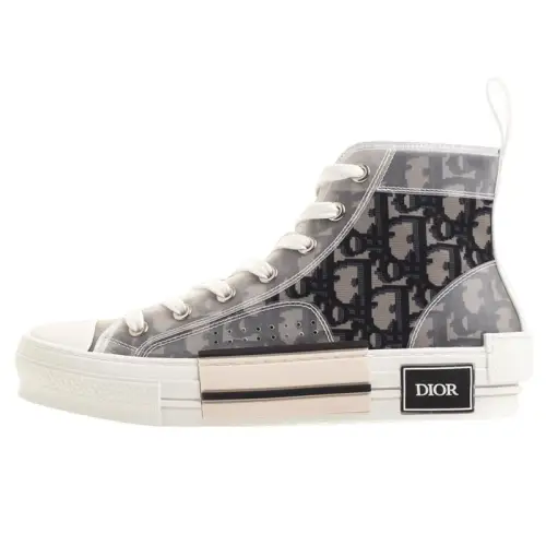 DIOR B23 High top Skateboard Shoes Men's Black