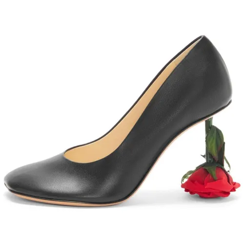 LOEWE Toy Rose Irregular Heel High Heels 9cm Women's Black