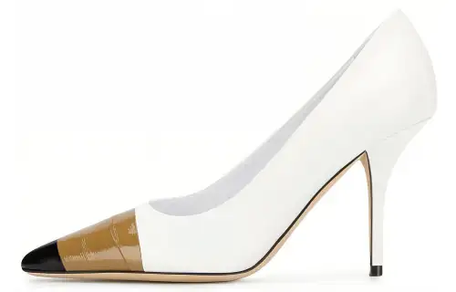 Burberry Slim Heel High Heels Women's White