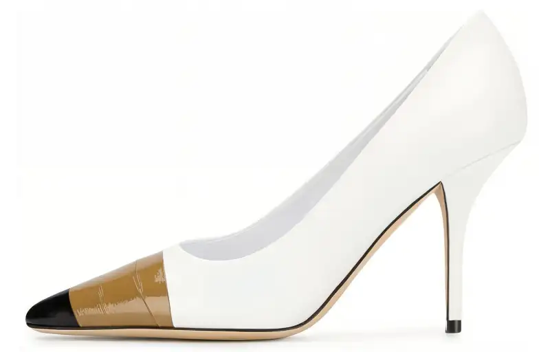 Burberry Slim Heel High Heels Women's White
