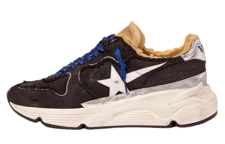Golden Goose Running Sole Low top Casual Shoes Men's Black Distressed