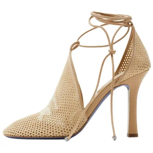 Burberry Slim Heel High Heels Women's Beige