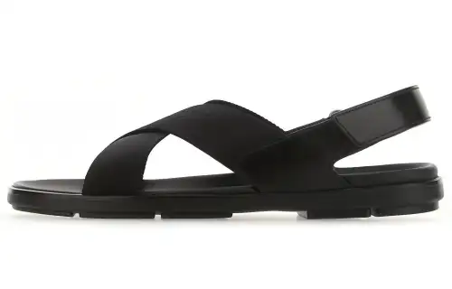 PRADA One Strap Sandals Men's Black