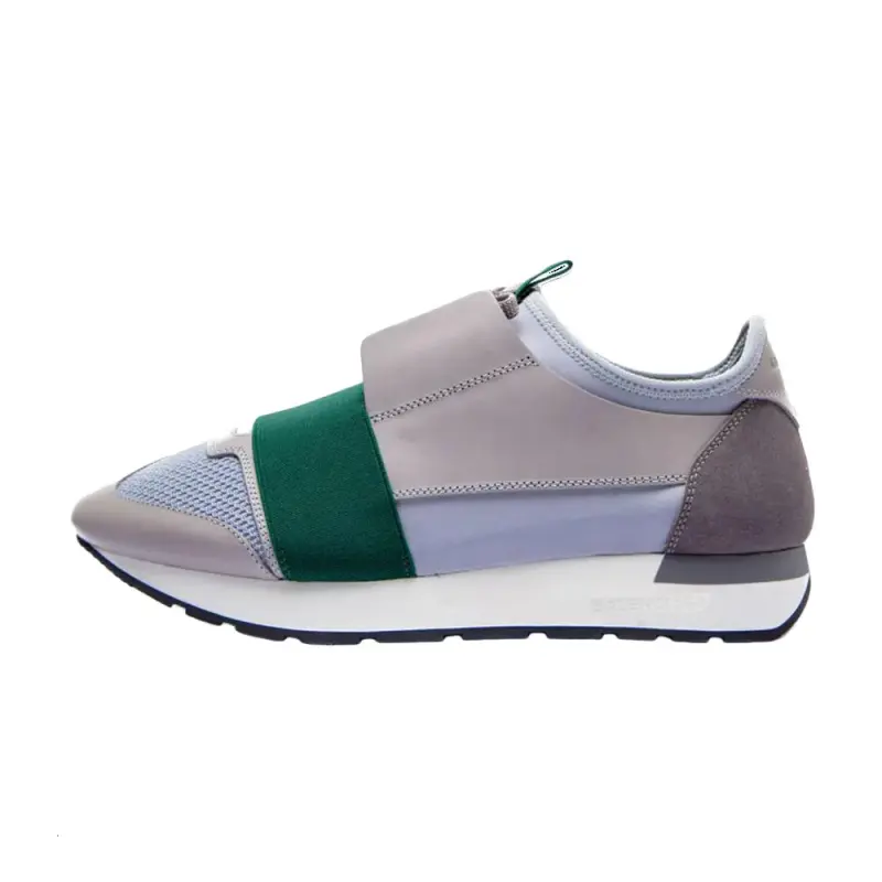 Balenciaga Race Runner Low top Casual Shoes Men's Gray