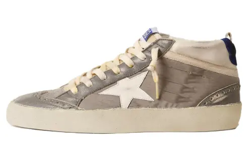 Golden Goose Mid Star Distressed-effect Suede Sneakers