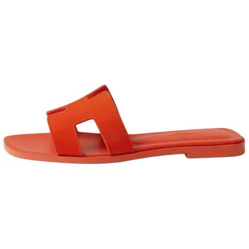 HERMES Oran Slide Slippers Women's Orange