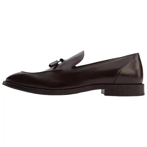 LOUIS VUITTON Kensington Calfskin Casual Shoes Men's Dark Brown