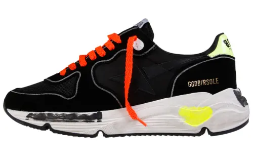 Golden Goose Running Sole Low top Casual Shoes Men's Black Distressed