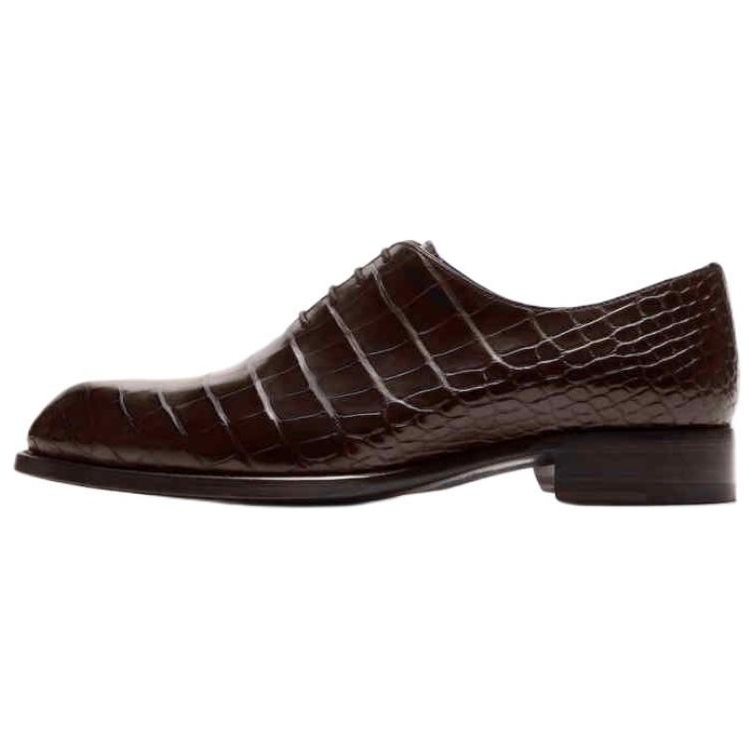 Бриони кардинальная кожаная голова со шнурками официальный стиль кожаная обувь мужской стиль коричневый