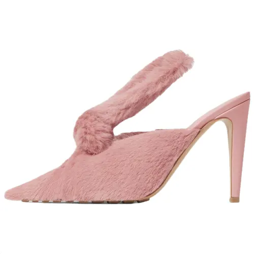 Bottega Veneta Closed Toe Slippers 9cm Women's Pink