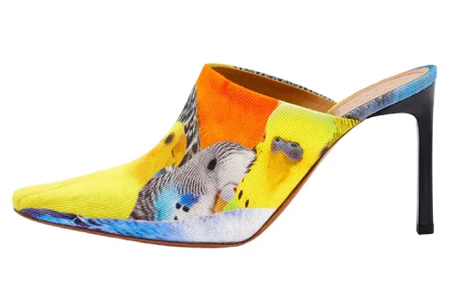LOEWE Print Slim Heel High Heels Women's Orange Yellow