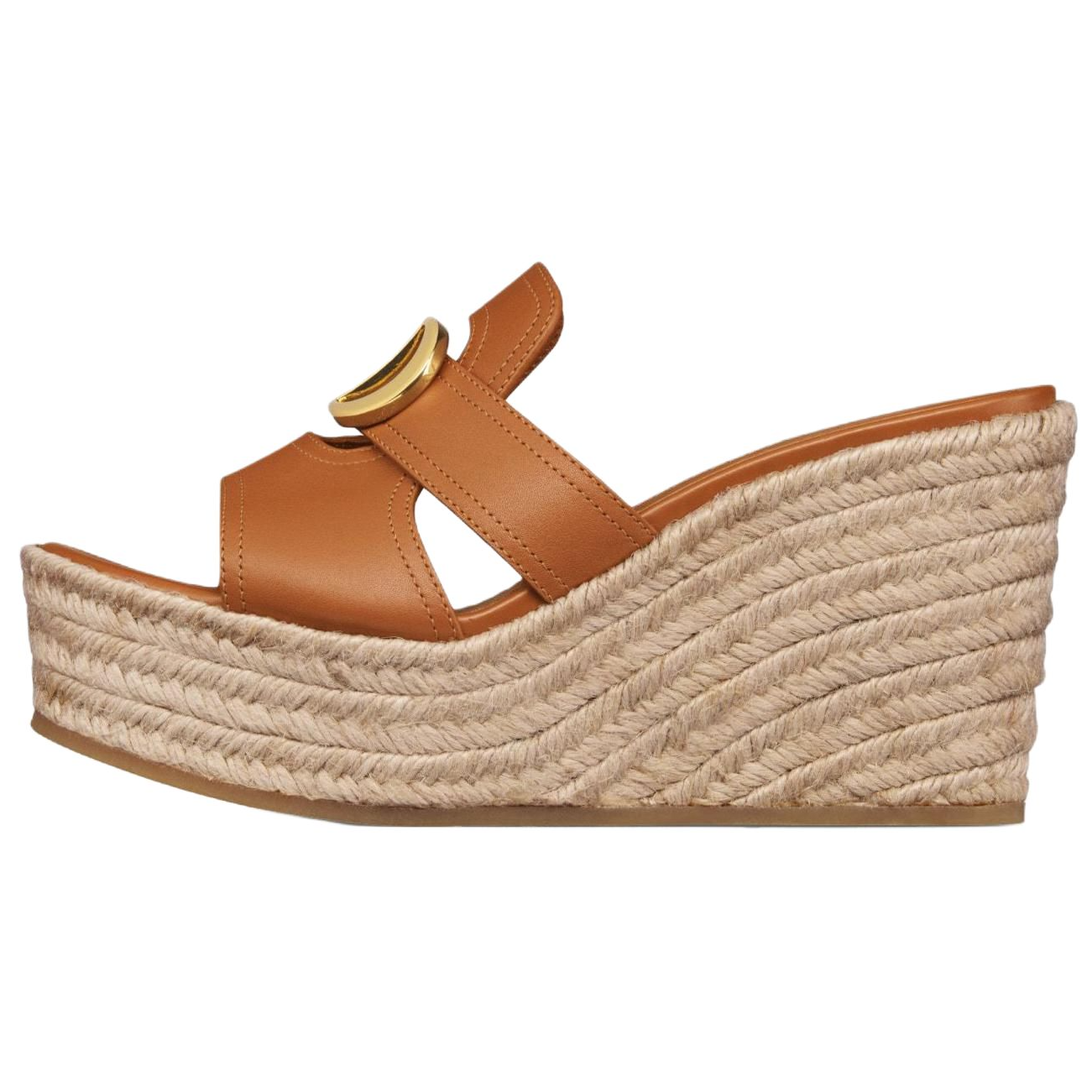 DIOR 30 Montaigne Slide Slippers 9.5cm Women's Camel