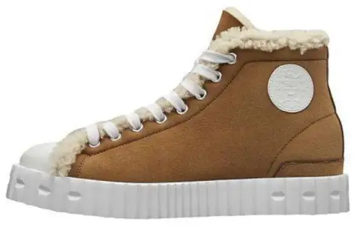 HERMES High top Skateboard Shoes Women's Brown