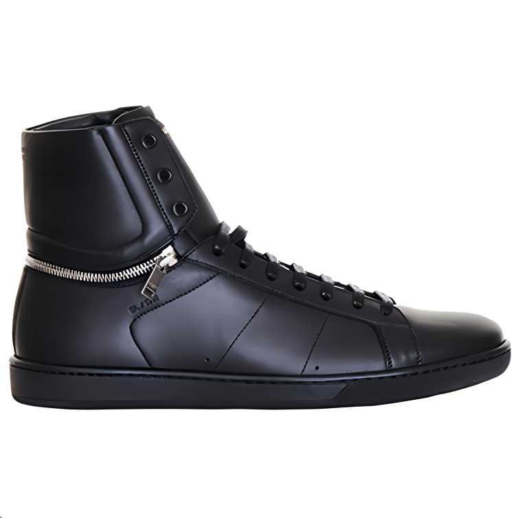 Мужские кеды SAINT LAURENT (черный) — фото 2