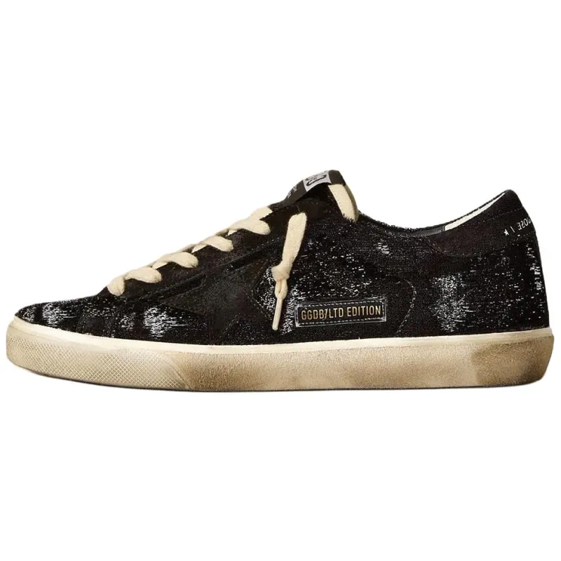 Golden Goose Super Star Suede Low top Skateboard Shoes Women's Black