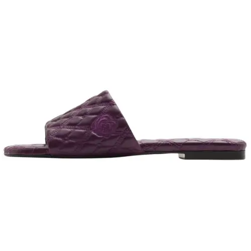 Burberry Slide Slippers Women's Purple