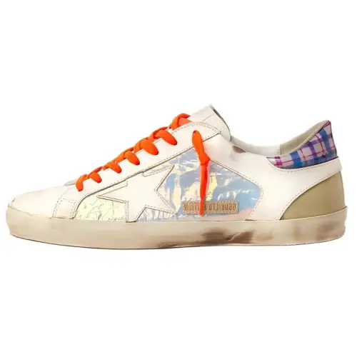 Golden Goose Super Star Man Stylish Skateboarding Shoes Men's White