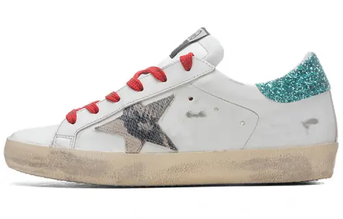 Golden Goose Super Star Leather Low top Skateboard Shoes Women's White