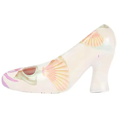 LOEWE Chunky Heel High Heels 9cm Women's White