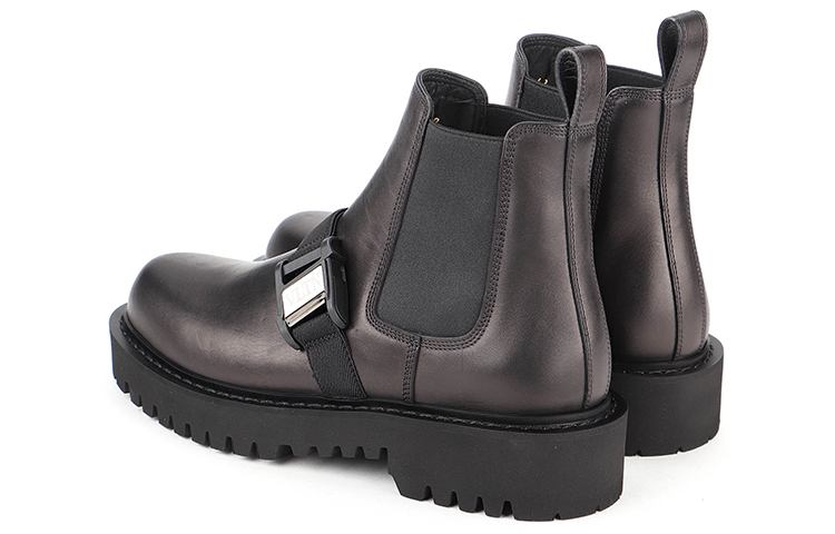 Valentino Stivali Calfskin Chelsea Boots Men's Black