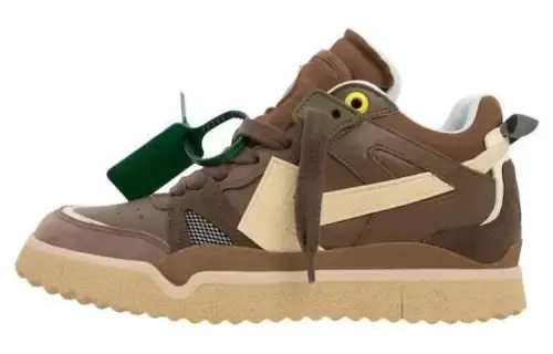OFF WHITE New Sponge Mid Top Brown Beige