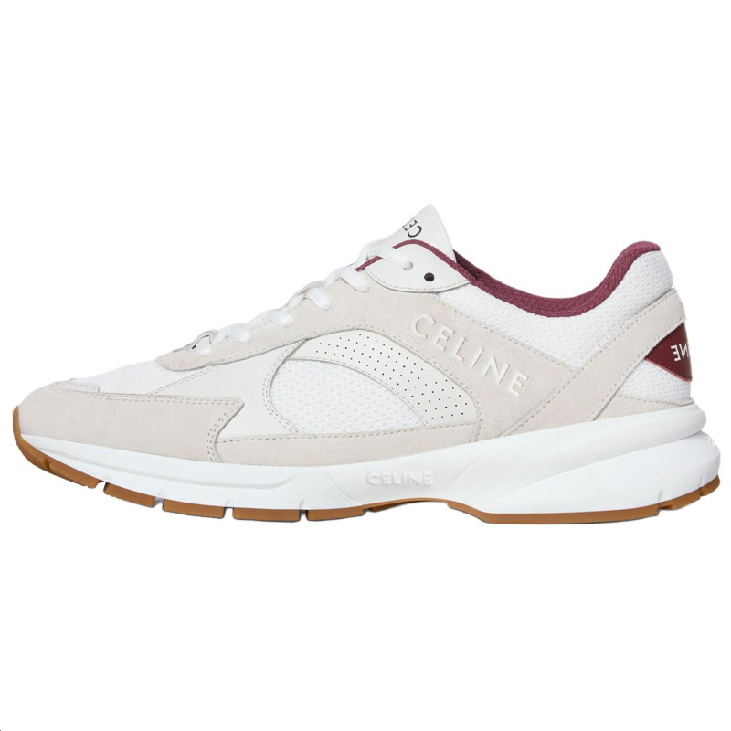 CELINE RUNNER CR 03 Low top Casual Shoes Men's White Red