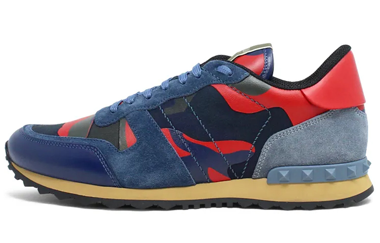 Мужские кроссовки Valentino Rockrunner (сине-красный)
