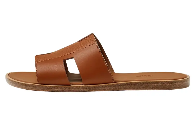 HERMES Izmir Sandal Naturel H Epsom Heritage Calfskin Leather
