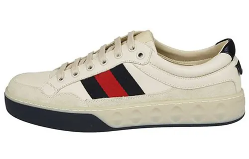 GUCCI Low top Stylish Skateboarding Shoes Men's White
