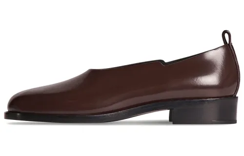 THE ROW Leather Casual Shoes Women's Coffee