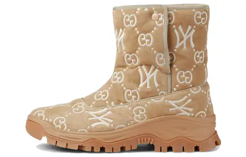 GUCCI Ankle Boots Men's Beige