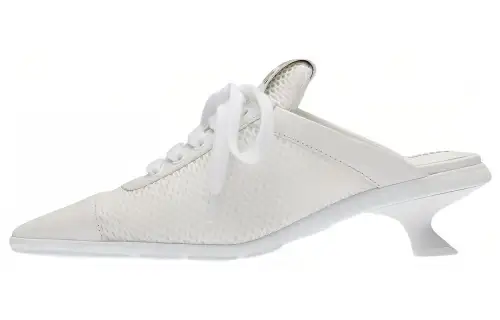 MIU MIU Closed Toe Slippers Women's White